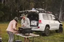 Evakool 95L Down Under4 > 4wd Lights and Camping Online Store Evakool 95L Down Under II Dual Zone Fridge Freezer in off road touring vehicle