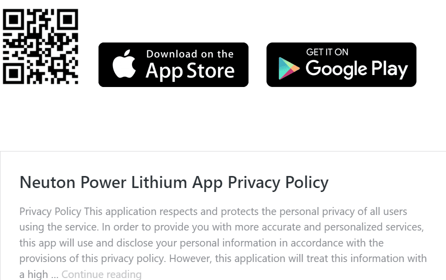 YHI Battery APP Page