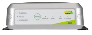 “KT Solar KSDC25A 25A DC-DC charger with MPPT solar input for dual battery systems in 4WDs, campers and caravans.”