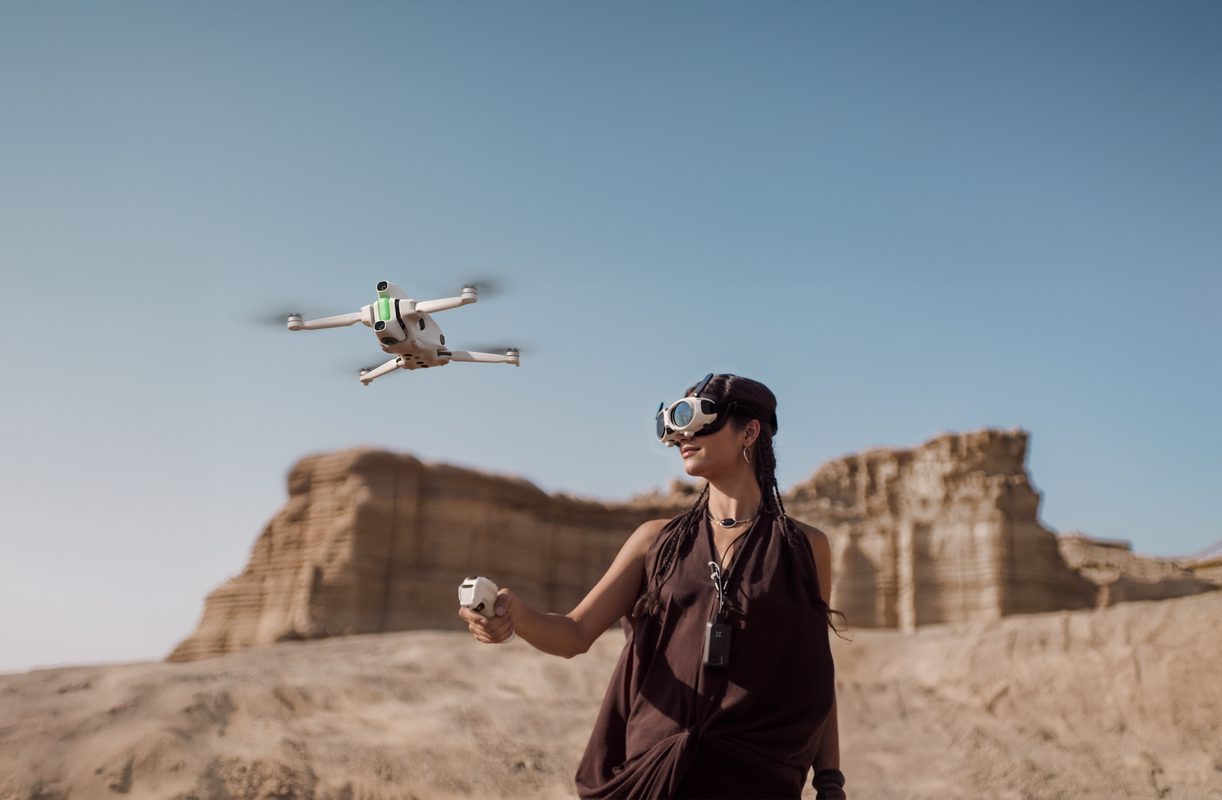Antigravity A1 Drone with 360° camera lenses and foldable compact design