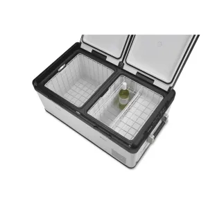 Evakool 80L Down Under II Dual Zone Fridge Freezer twin lid open