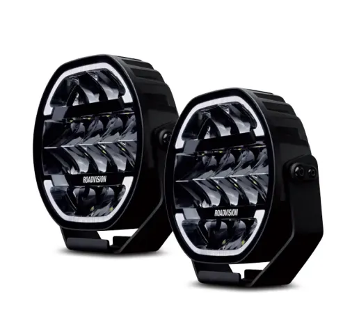 Roadvision Dynamilux 8in LED Driving Lights with white dynamic DRL and combination beam pattern