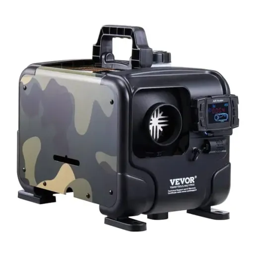 8kW All-in-One Diesel Heater 12V/24V with Bluetooth App Control > 4wd Lights and Camping Online Store 8kW all-in-one diesel heater 12V 24V with Bluetooth app control remote control and CO alarm