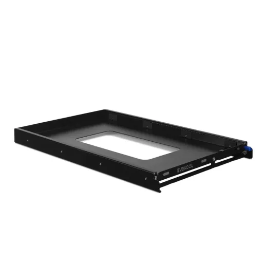 EvaKool Fridge Slide - Large > 4wd Lights and Camping Online Store EvaKool Heavy Duty Large Fridge Slide with black powder coated steel construction