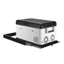 EvaKool Fridge Slide with Fridge Installed > 4wd Lights and Camping Online Store EvaKool fridge mounted on heavy duty fridge slide for 4WD and camping setups