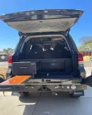 Evakool 40L Platinum Drawer9 > 4wd Lights and Camping Online Store Evakool drawer fridge installed in LandCruiser drawer system