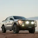 Ultra Vision VULKAN Night Performance > 4wd Lights and Camping Online Store Ultra Vision VULKAN Driving Lights operating on Ford Ranger at dusk