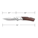 Elk Ridge Lockback3 > 4wd Lights and Camping Online Store Elk Ridge wood and stainless lockback pocket knife with 3Cr13MoV blade and lockback design.