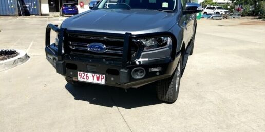 Ford Ranger PX MKIII 3 > 4wd Lights and Camping Online Store Ford Ranger PX MKIII bullbar MAX 4X4 Gen II steel textured finish with DRL indicators
