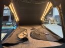roof top tent > 4wd Lights and Camping Online Store Hard shell rooftop tent interior with LED lights, fly screens and blackout side openings