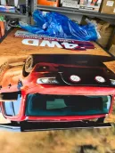 roof top tent 4 > 4wd Lights and Camping Online Store Hard shell rooftop tent top shell with 4WD Lights and Camping logo