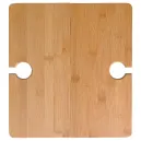 Portable Picnic Table3 > 4wd Lights and Camping Online Store Bamboo tabletop with integrated wine glass holder cut-outs