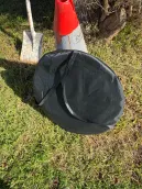 shower tent carry bag_compressed > 4wd Lights and Camping Online Store Portable shower tent packed into compact round carry bag for transport