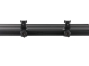 Roof Rack Shovel Holder clamp close up showing thumb wheel tightening system