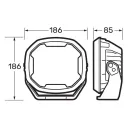 Narva EX2 7 Inch driving light dimensions