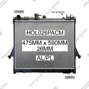 Holden Rodeo Radiator RA