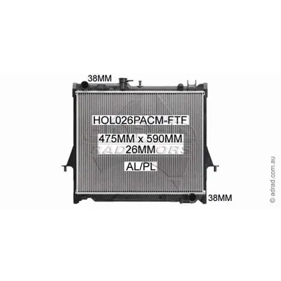 Holden Rodeo Radiator RA