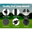 Pop up gazebo 3x3m Instahut 500D black folding marquee tent with steel frame
