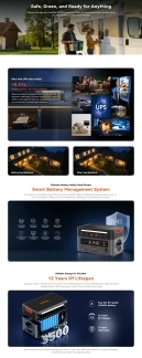 OSCAL PowerMax 2400 SE UPS backup with LiFePO4 battery protection