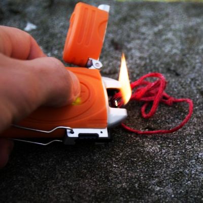 no fuel lighter orange