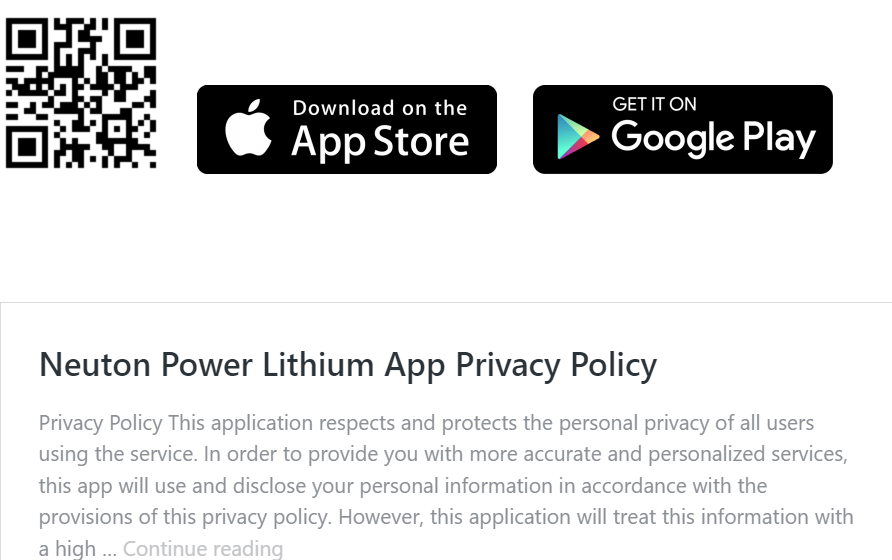 YHI Battery APP Page