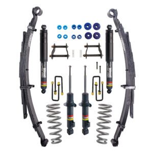CalOffroad Nitro Pro Series 4x4 Lift Kit for Mitsubishi Triton MQ MR with 2 inch lift, shocks, coils, and leaf springs.