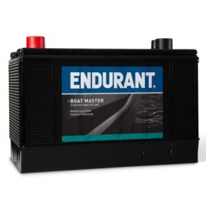 Endurant Boat Master marine battery range featuring starting and dual-purpose flooded batteries for boats.