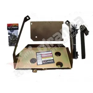 Dual battery tray fitted in Toyota LandCruiser 70 Series V8 engine bay