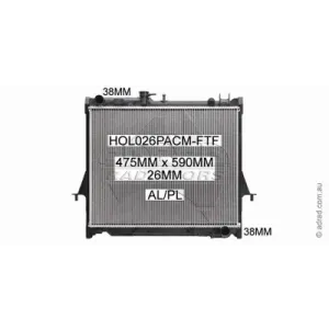 Holden Rodeo Radiator RA