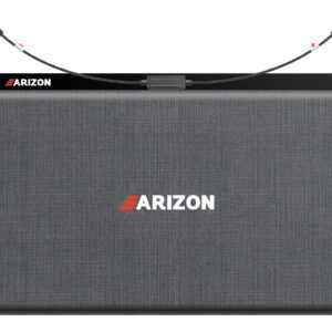 400W Portable Solar Panel folded with Arizon branding and solar cable connectors