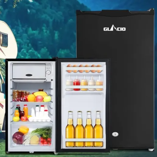 Glacio 95L portable upright fridge freezer for caravans, campers, motorhomes and off-grid camping