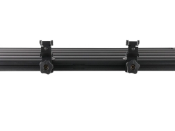 Roof Rack Shovel Holder clamp close up showing thumb wheel tightening system