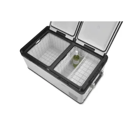 Evakool 80L Down Under II Dual Zone Fridge Freezer twin lid open