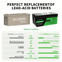 12V 200Ah LiFePO4 lithium battery Datou BOSS lightweight deep cycle power for 4WD camping