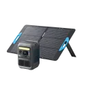 Anker SOLIX C300 1 > 4wd Lights and Camping Online Store Anker SOLIX C300 portable power station charging from 100W solar panel for camping